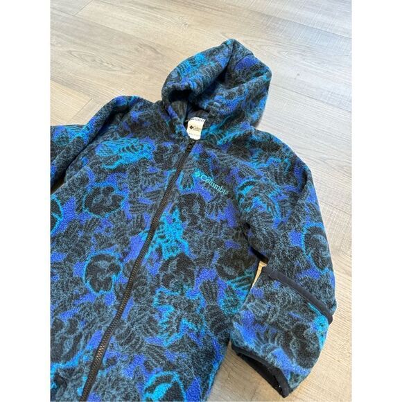 Columbia Blue Hooded Removable Fleece Lining Full Zip Snowsuit Baby Size 24MO - Picture 2 of 10